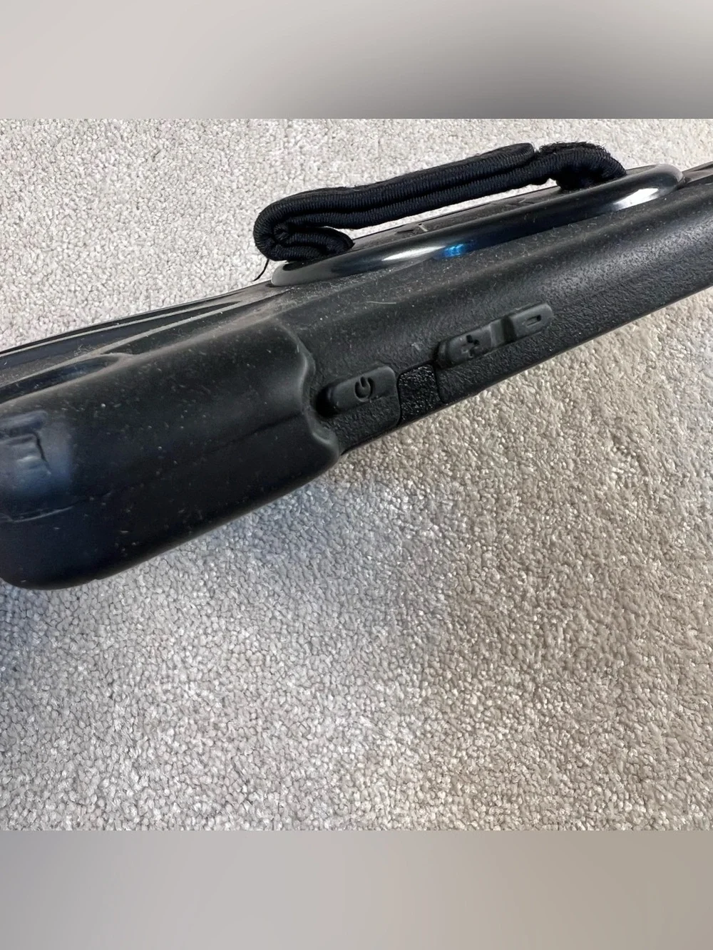 Shockproof Tablet Case Black 360 Rotate Hand Strap